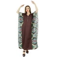 thumbnail image 2 of Bimba Women Long Pannel Maxi Kaftan Cotton Summer Boho Caftan Coverup Night Gown, 2 of 8