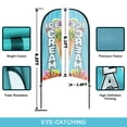 thumbnail image 3 of QSUM Ice Cream Sign Feather Flag with Pole Kit,8.2FT Ice Cream Decoration Display, Ice Cream Business Sign,Ice Cream Swooper Flag, 3 of 7