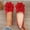Red, variant on 3D Flower-Decorated Women'S Pure Color Ballet Flat Shoes, Elegant Casual Shoes Suitable for Wedding Guests and Afternoon Tea Dates