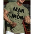 thumbnail image 2 of GYMISH Man Vs. Iron Workout T-Shirt for Men, Funny Gym Shirt, Lifting Tee, Deadlift T-Shirt, Men's Gym Shirts, Workout Tops, Powerlifting & Bodybuilding Tee, 2 of 5