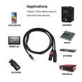 thumbnail image 3 of 3.5mm Male to Dual XLR Stereo Audio Cable Aux Converter Adapter for Mobile Phone, 3 of 8