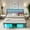 Black, variant on Chuangshuo Guard Full Size Bed Frame with LED Storage Headboard Shelf, Noise-Free, Metal Platform Bed, Black