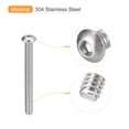 thumbnail image 4 of 1/4-20x2-1/2" Button Head Socket Cap Screws, 20 Pack 304 Stainless Steel Screws, 4 of 5