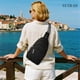 thumbnail image 3 of Bolso bandolera SYTRAH antirrobo con bloqueo RFID, nylon negro para mujer, 3 of 9