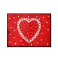 thumbnail image 1 of Sets de Table de la Saint-Valentin, Sets de Table à Carreaux Rouges 30x45cm pour Décoration de Table, Sets de Table Imperméables pour Décoration de Cuisine Intérieure, Dîner, 1 of 8
