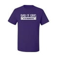 thumbnail image 2 of Wild Bobby, Outnumbered Dad with Girls Gift, Father's Day, Men Graphic Tee, Purple, X-Large, 2 of 3