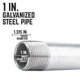 thumbnail image 4 of STZ Industries 1 in. MIP each X 1 in. D MIP Galvanized Steel 7 in. L Nipple, 4 of 8