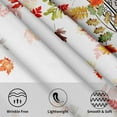 thumbnail image 3 of Thanksgiving Tablecloth Round 60 Inch Autumn Watercolor Leaf Table Cloths Polyester Fabric Fall Leaf Seasonal Table Cover for Kitchen Dining Room Picnic Party Autumn/Fall Outdoor, 3 of 6