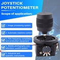 thumbnail image 4 of 4X Potenciómetro de Palanca de Mando de 3 Ejes R300B-M2 5K Seguridad 3D Yuntai Control Ball Machine Teclado Monitor Joystick, 4 of 5