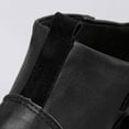 thumbnail image 4 of Cathalem Women's Ankle Boots Female Shoes Adult Extra Wide Width Women's Boots Color Fashion Short Flat Women's Retro Zipper Shoes Breathable Womens Boots Size 12 Wide (Black, 7.5), 4 of 7