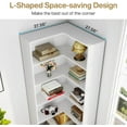 thumbnail image 4 of Tribesigns 71 inches Corner Bookcase, Industrial 6 Shelves L-Shaped Bookshelf, White, 4 of 6