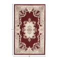 thumbnail image 3 of Rugs America New Aubusson Collection Burgundy 510-379 Traditional European Area Rug 4' x 6', 3 of 6