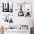 thumbnail image 4 of Designart "Beach Photo Harmonic symmetry II" Coastal Beach Framed Wall Art Set Of 2 - Grey Beach Framed Canvas Set For Living Room Decor, 4 of 7