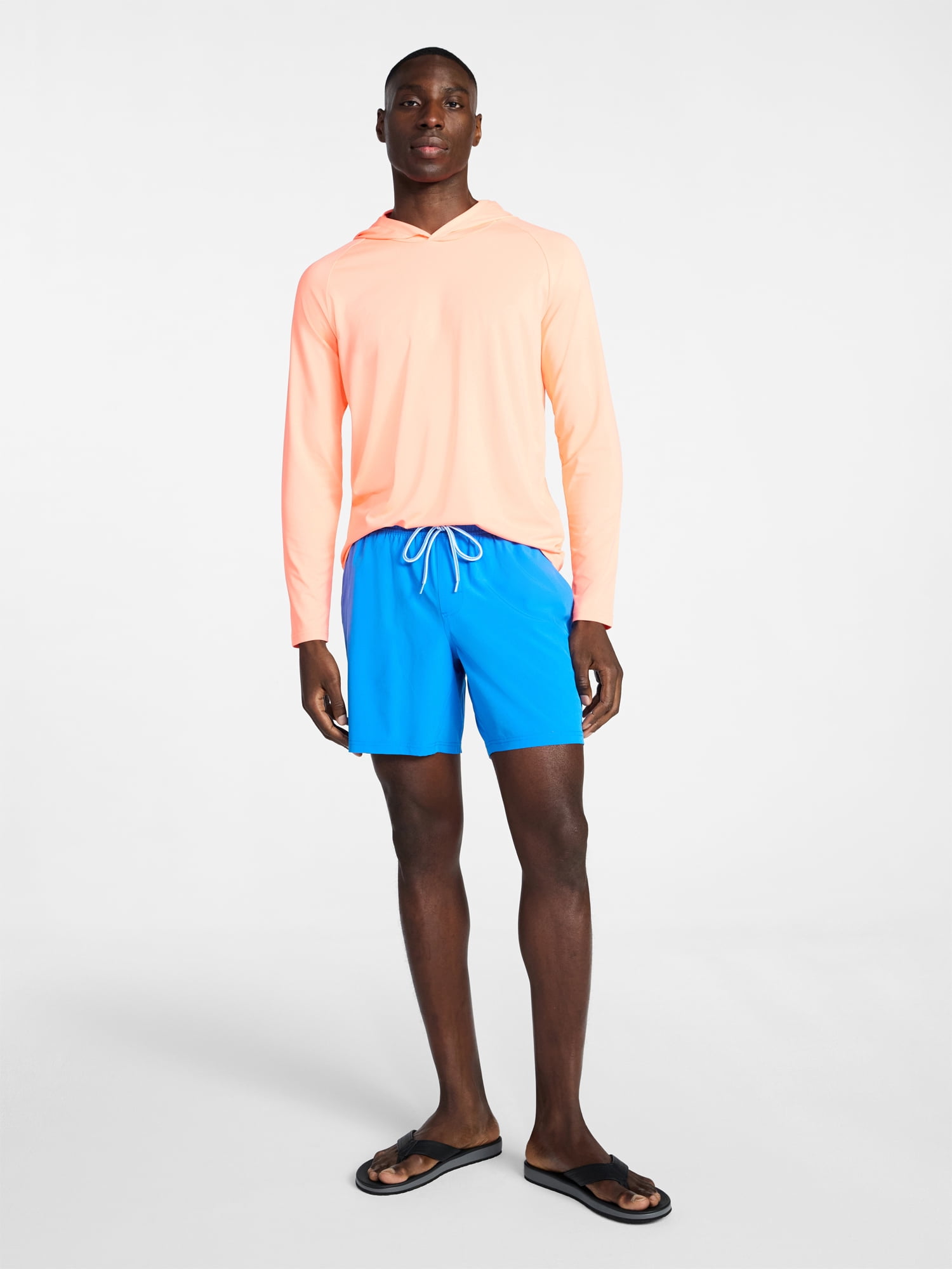 George Men's and Big Men's Performance Lined Swim Trunks, 5" Inseam, Sizes S-3XL