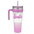 thumbnail image 2 of Zak Designs Barbie 40oz Double Wall Stainless Steel Waverly Tumbler - Pink Ombre, 2 of 5