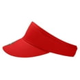 thumbnail image 3 of Decky 3015 High Profile Cotton Visors Hat-Red, 3 of 3