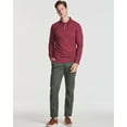 thumbnail image 5 of Real Essentials 3 Pack Men's Cotton Jersey Long-Sleeve Polo Shirt - Casual Workwear Office (Available In Big & Tall), 5 of 6