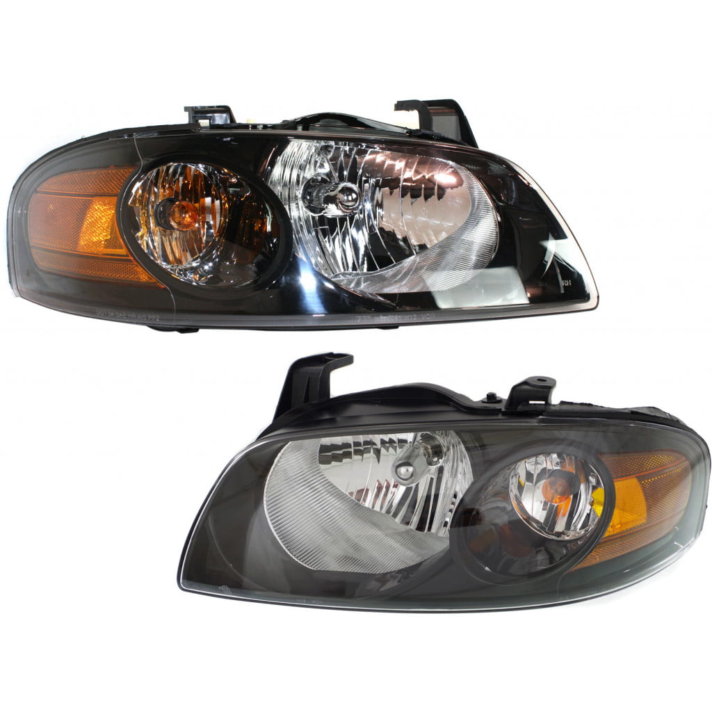Black i8 Style U Bar LED Projector Headlights For 13-14 Nissan Sentra 1 Pair