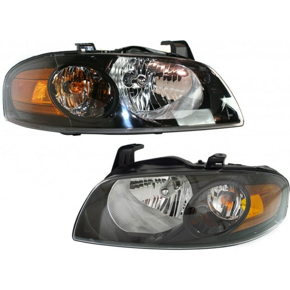 For 2004 2005 2006 Nissan Sentra Pair Headlights Driver and Passenger Side SE-R/SE-R Special V; w/black bezel NI2502153 NI2502153 | 26060-6Z825 26010-6Z825