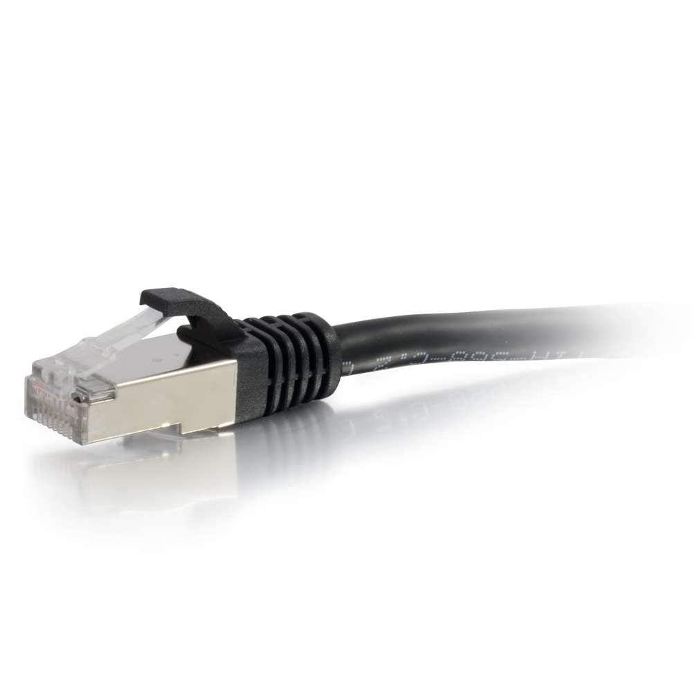 C2G 8ft Cat6 Snagless Shielded (STP) Ethernet Network Patch Cable - Black - patch cable - 8 ft - black
