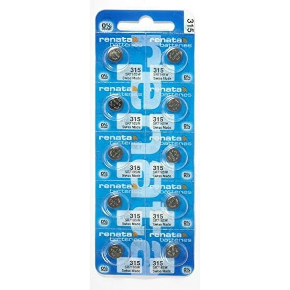 Renata #315 Silver Oxide Battery - 10 Pack (315-10)