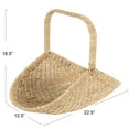 thumbnail image 3 of Household Essentials Woven Seagrass Flower Basket with Detachable Handle, 3 of 5