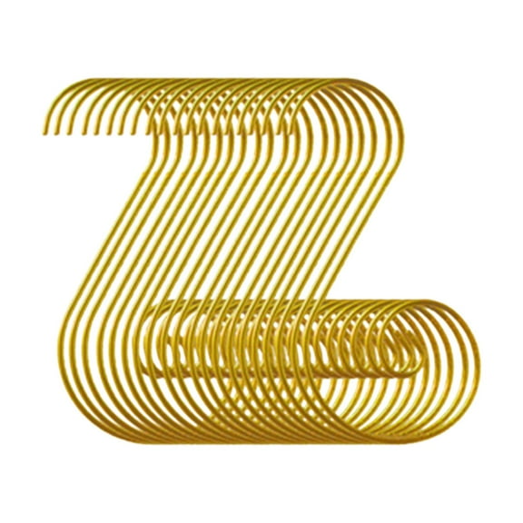 ZOURIH 20 Pcs 2" Christmas ornament Hooks, Christmas ornament Hangers,Colorful Small Decorative ornament Hooks for Xmas Tree Decorations,Gold