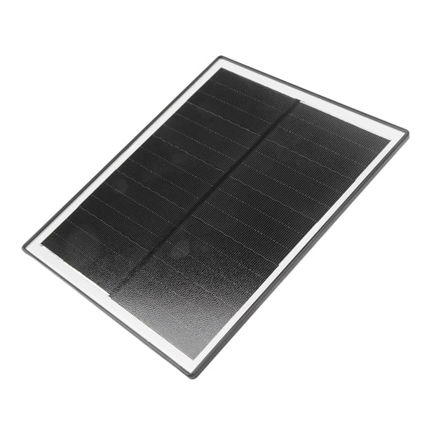 Panel Solar, Cargador de Batería Solar Monocristalina Micro USB 6W 5V Para Acampar