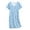 Light Blue, variant on Ekouaer Nightgowns for Women Cotton Sleepshirts Short Sleeve Nightshirt Tshirt Night Gown Casual Sleepdress Comfy Nightdress