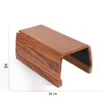thumbnail image 4 of Willart Sofa Armrest Tray Couch Sheesham Wood (Rosewood) Table Mat for Drinks Snacks (Brown), 4 of 9