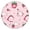 I Love Str, variant on Fitted Round Tablecloth with Nautical Starfish & Anchor Theme - Waterproof Spill-Proof Elastic Table Cover for Restaurants and Events