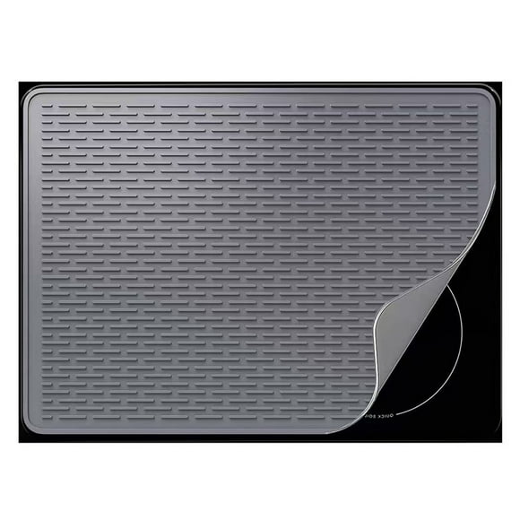 Riforla Silicone Stove Top Covers for E Lectric Stove Stovetop Cover Stove Mat Protector Extra Large Silicone Dish Drying Mat XL for Kitchen Glass Top Stove Cover Heat Re Sistant Mat Grey