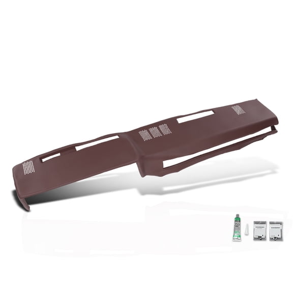 TPE Neutral Dashboard Dash Cover Red Compatible with 1981-1987 Chevy GMC Full Size Pickup/1981-1991 Chevy GMC SUV