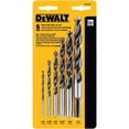 thumbnail image 5 of Juego de brocas DEWALT Brad Point de 6 piezas (DW1720), color negro, 5 of 5