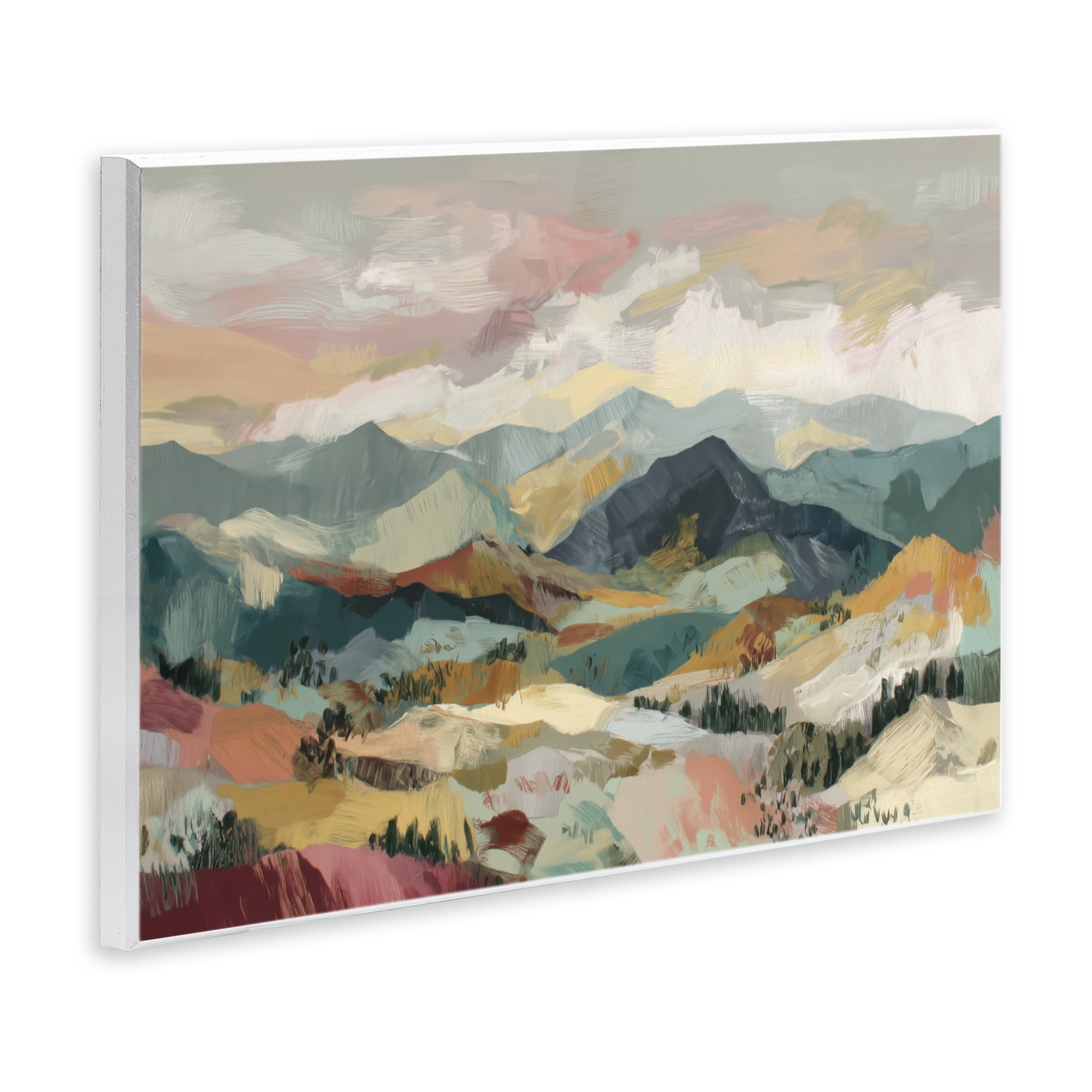 Stupell Industries Mountain Valley Vista Wall Plaque Art, design by Chromatic Storm Studio