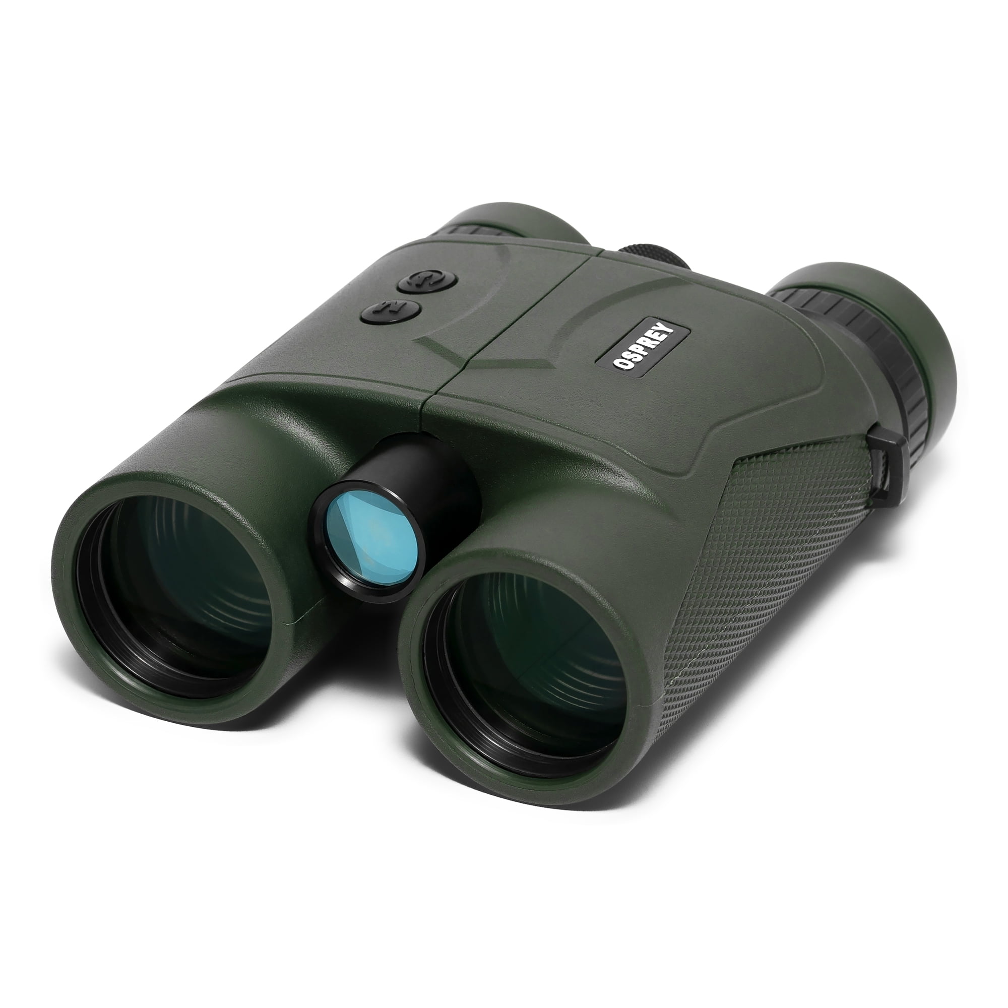 Osprey Global BIN-OSP-10x42LRF: 10x42mm Fixed Power Binoculars: Black/Green Design with Built-in Laser Rangefinder, Up to 800 Yards Range