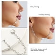 thumbnail image 3 of Nose To Ear Chain, Fashionable Nose Ring Chain Non Piercing Fine Workmanship  for Holiday or Daily Life ZW2758 One Size, 3 of 7