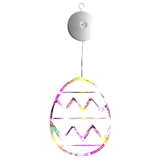 Easter Window Lights with Suction Cup Mount – Egg-Shaped LED Decor for Glass, Doors, Cabinets