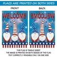 thumbnail image 3 of Welcome Strip and Star Decor Gnomes America House Flag Patriotic Outdoor Yard Flag 28" x 40", 3 of 6