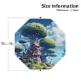 thumbnail image 2 of Disketp Fantasy Treehouse Planet Scene Funny Coasters,4 Pcs Leather Coasters with Holder, Perfect Housewarming Hostess Gifts,Protect Furniture from Water Marks Scratch and Damage-Octagon, 2 of 6