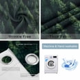 thumbnail image 6 of Blackout Curtains for Bedroom, Green Forest Room Darkening Window Drapes for Living Room, Modern Pine Trees Mysterious Art Thermal Insulated Grommet Curtains, 42x63 inch, 2 Panels, 6 of 9