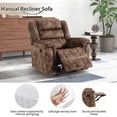 thumbnail image 5 of Bonzy Home Fabric Manual Recliner Chair — Modern Single-Seat Recliner with Padded Armrests & Backrest for Living Room & Bedroom, 5 of 7