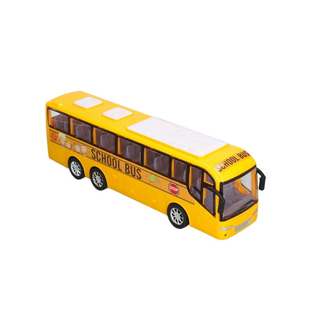 Autobús de juguete, modelo de minibús, autobús amarillo, autobús escolar, juguete con gran rendimiento