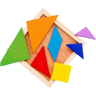 Mrzvby Sensory Toys For Toddlers Clearance Tangram Puzzle Wooden Puzzle Tangram Wooden Tangram Brain Teaser Wooden Tangrams Puzzle Educational Tangrams Developmental Toys Learning Games For All Ages