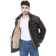 thumbnail image 6 of Niumike Outdoor Casual Vintage Long Sleeve Plaid Flannel Button Down Shirt Jacket for Men, 6 of 7