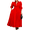 Red, variant on Women Long Sleeve Bodycon Dress Button Front Work Dress S-3XL Elegant Office Midi Outfit