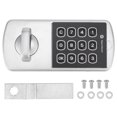 thumbnail image 1 of Kit de cerradura electrónica horizontal para puerta para el hogar y la oficina, cerraduras para gabinete con contraseña y diseño de perno plano sin llave, 1 of 8