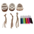 thumbnail image 2 of Wooden Cutouts, 30Pcs Widely  Assorted Style Hollow Design Easter Wooden Pendants Light Weight With Pen Rope For Craft, 2 of 8