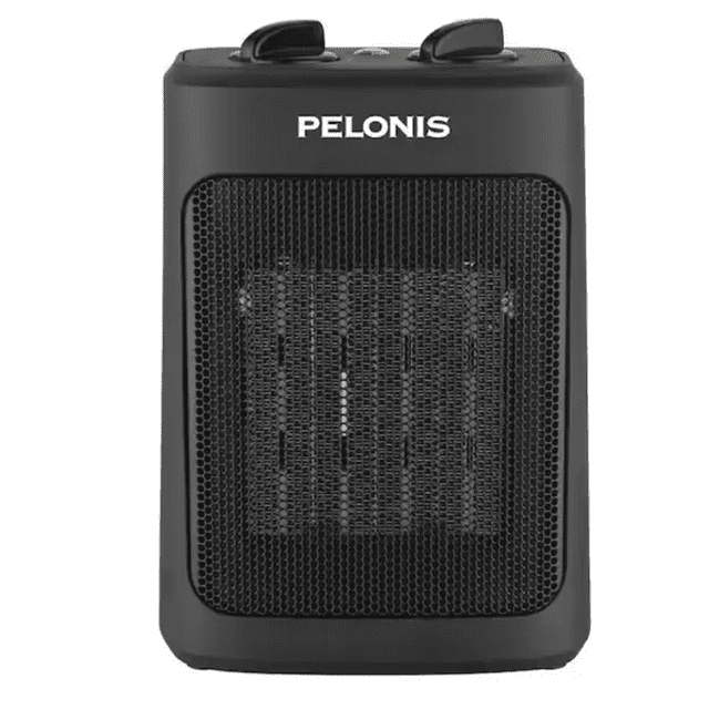 Calentador Eléctrico Pelonis de Cerámica | Calefactor Portátil con Termostato y Protección de Seguridad 1500W