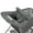 Gray, variant on Summer 2-in-1 Full Coverage Cushy Shopping Cart Cover (Heather Gray) and High Chair Cover with Removable Seat Positioner, Strap, Phone Holder, and Toy Loops, Heather Gray and Black